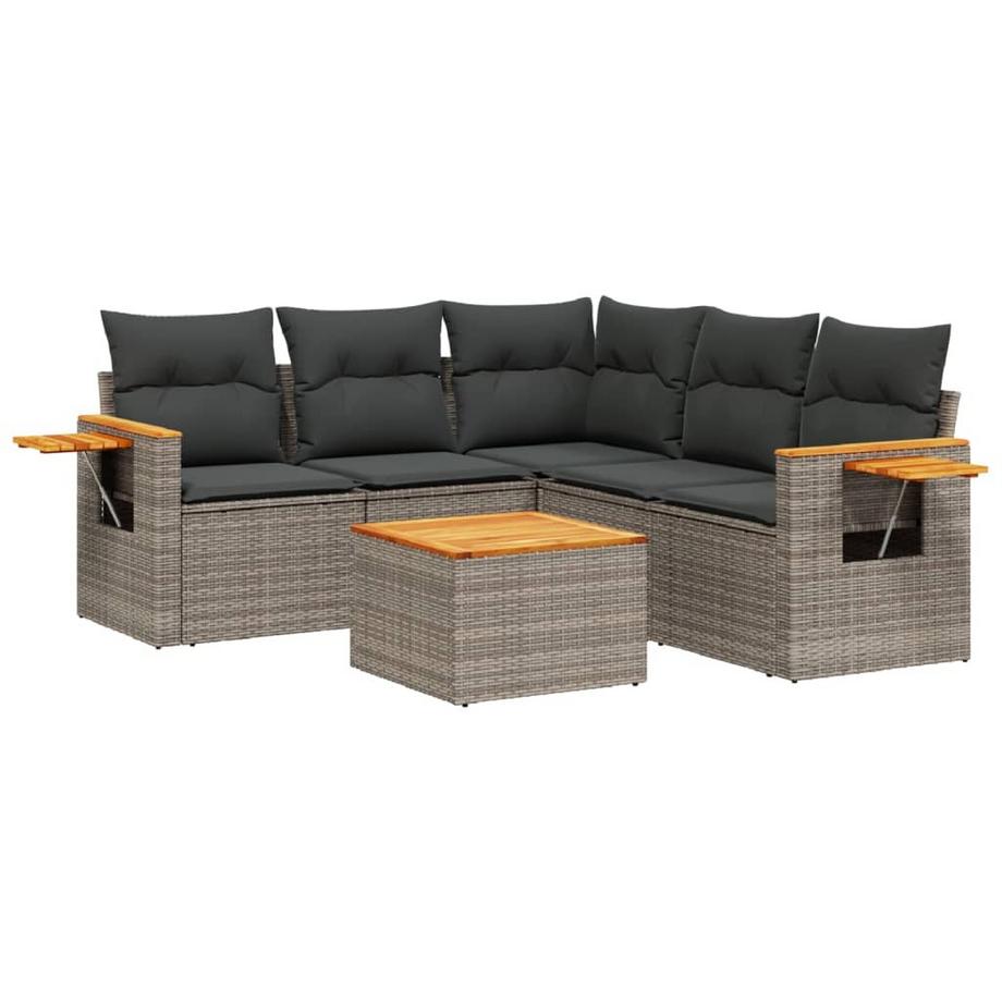 set divano da giardino Polirattan
