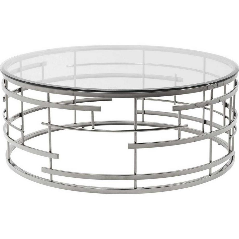 KARE Design Table basse Jupiter Argent 100x100  