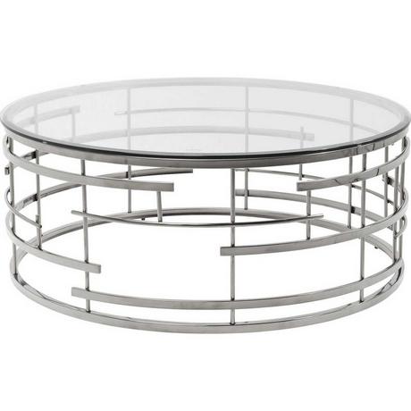 KARE Design Table basse Jupiter Argent 100x100  