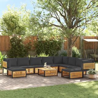 VidaXL Salon de jardin bois  