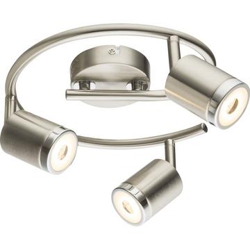 LED Strahler nickel matt 3xLED