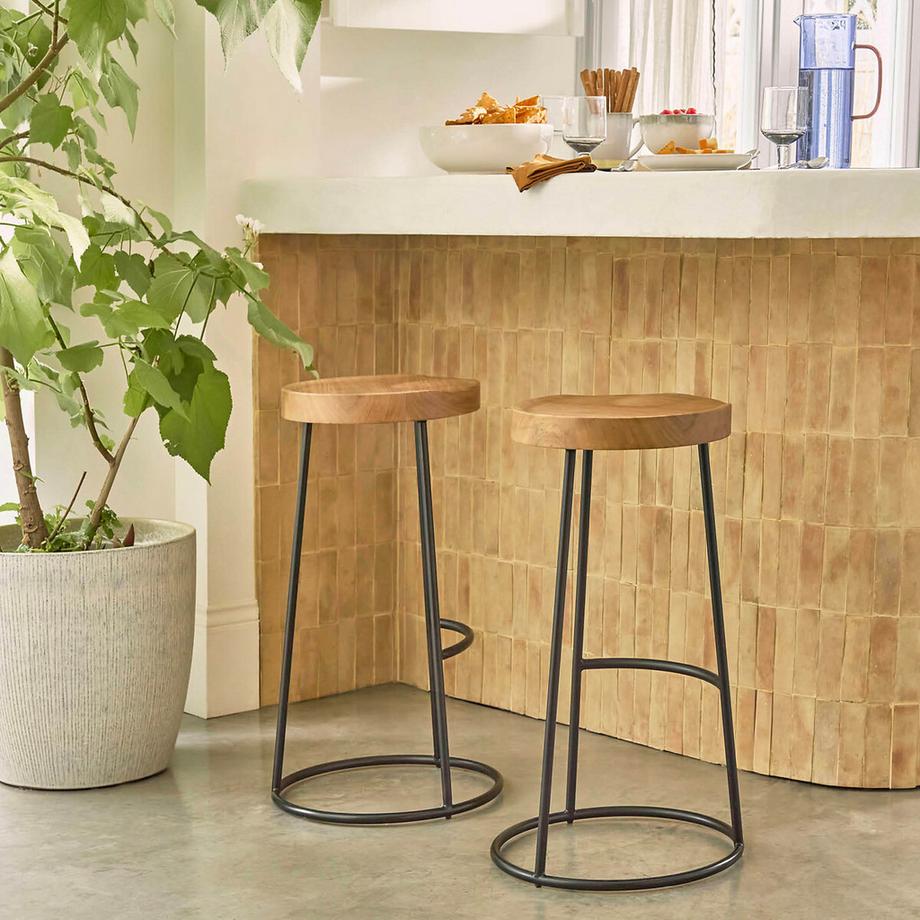 La Redoute Intérieurs Tabouret de bar en orme H66 cm  