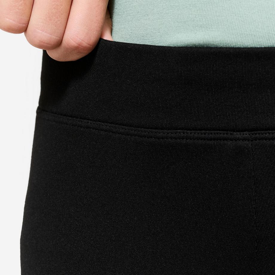 DOMYOS  Leggings warm Synthetik atmungsaktiv S500 Kinder schwarz 