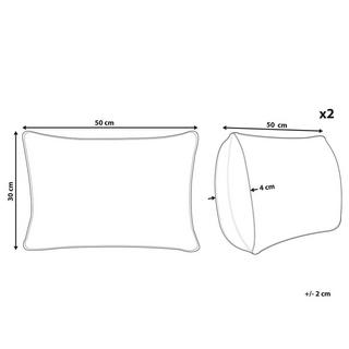 Beliani Kissen 2er Set aus Baumwolle Modern RELAXIFY  