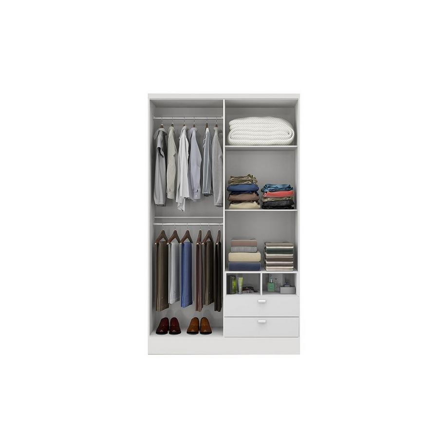 Vente-unique Kleiderschrank mit 4 Türen + 2 Schubladen ODILON  