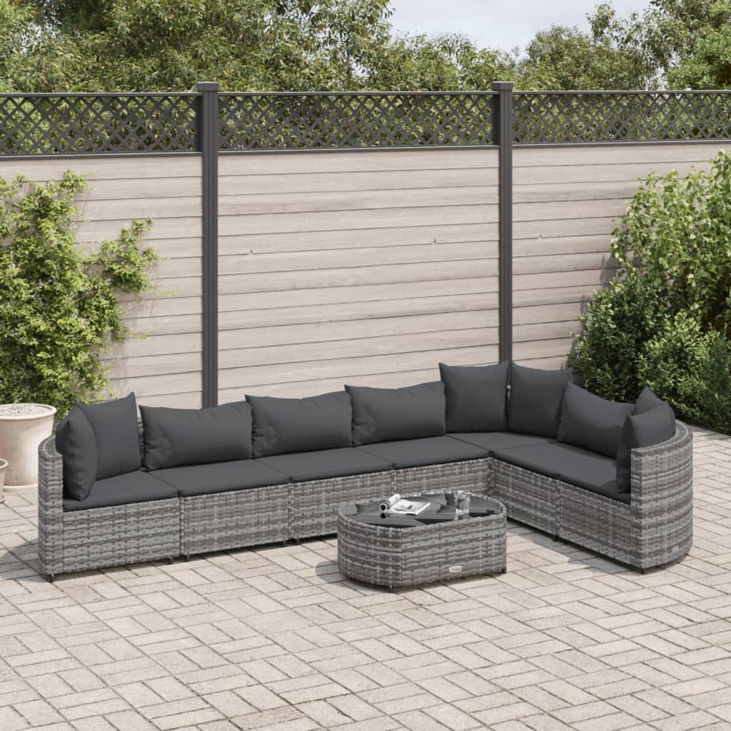 VidaXL set salotto da giardino Polirattan  