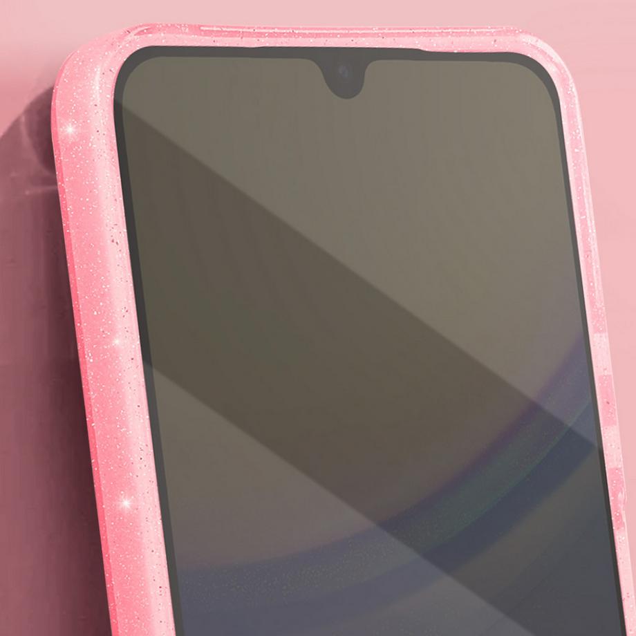 Avizar  Coque Pailleté Samsung A15 5G Rose 