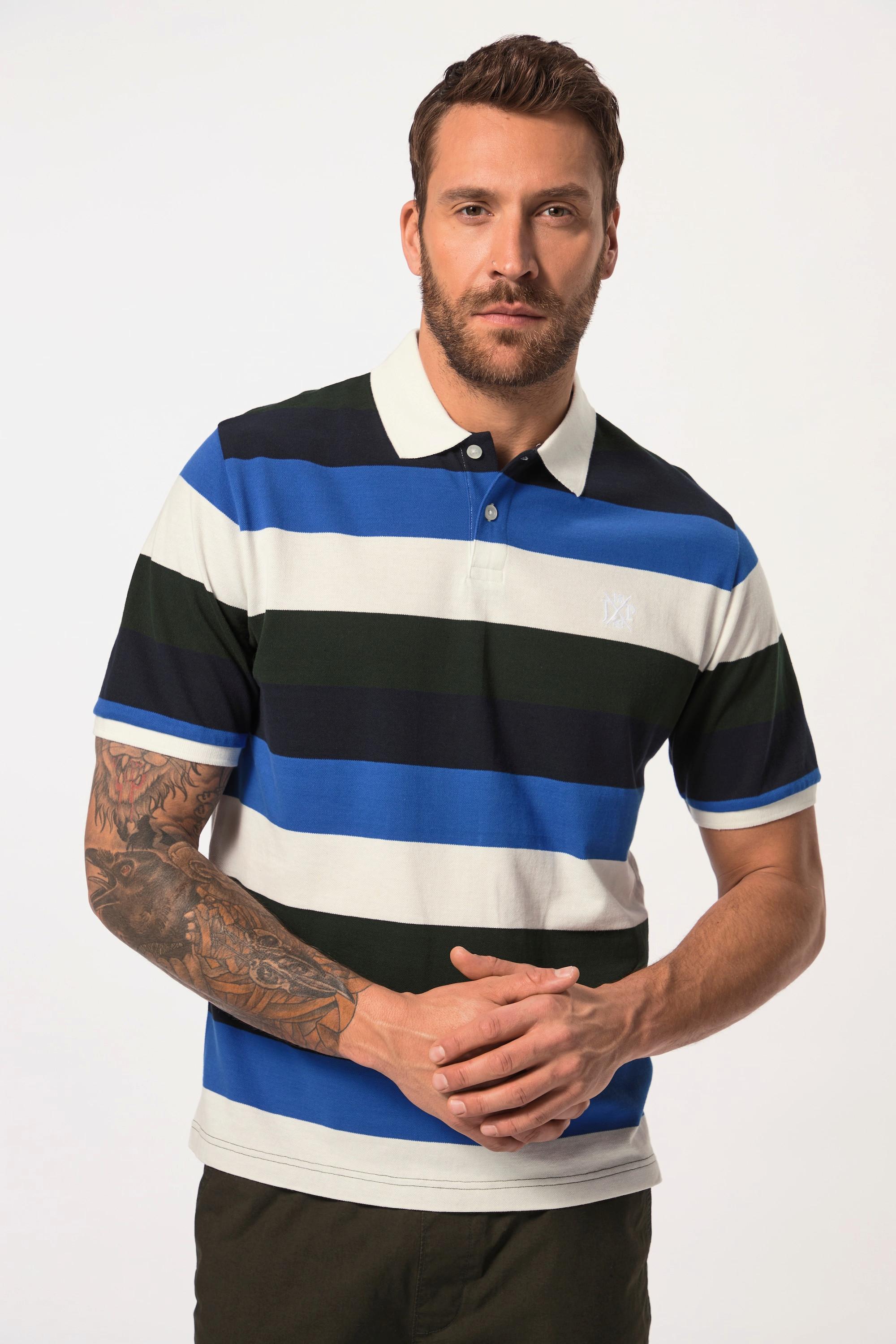 JP1880  Polo-Shirt, Halbarm, Piqué, Ringel 