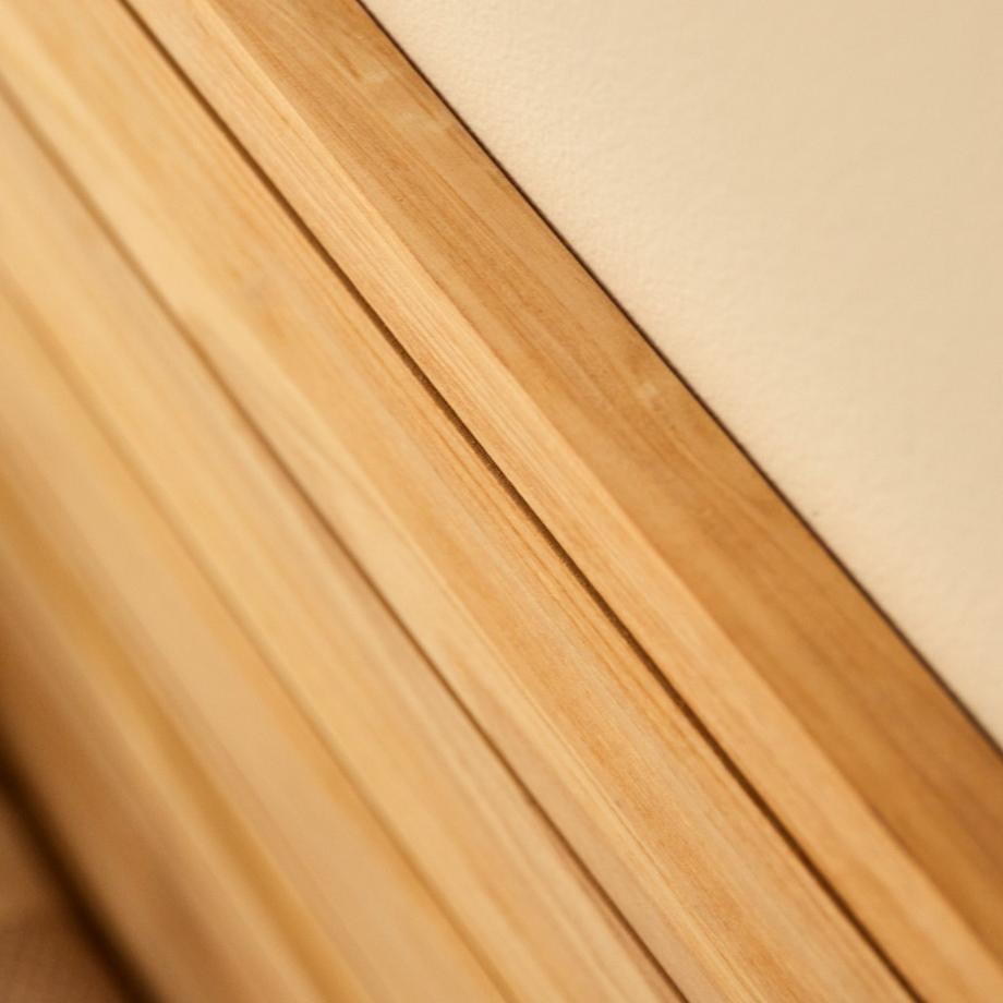 Tikamoon Testiera in teak massello 165 cm Minimalys  