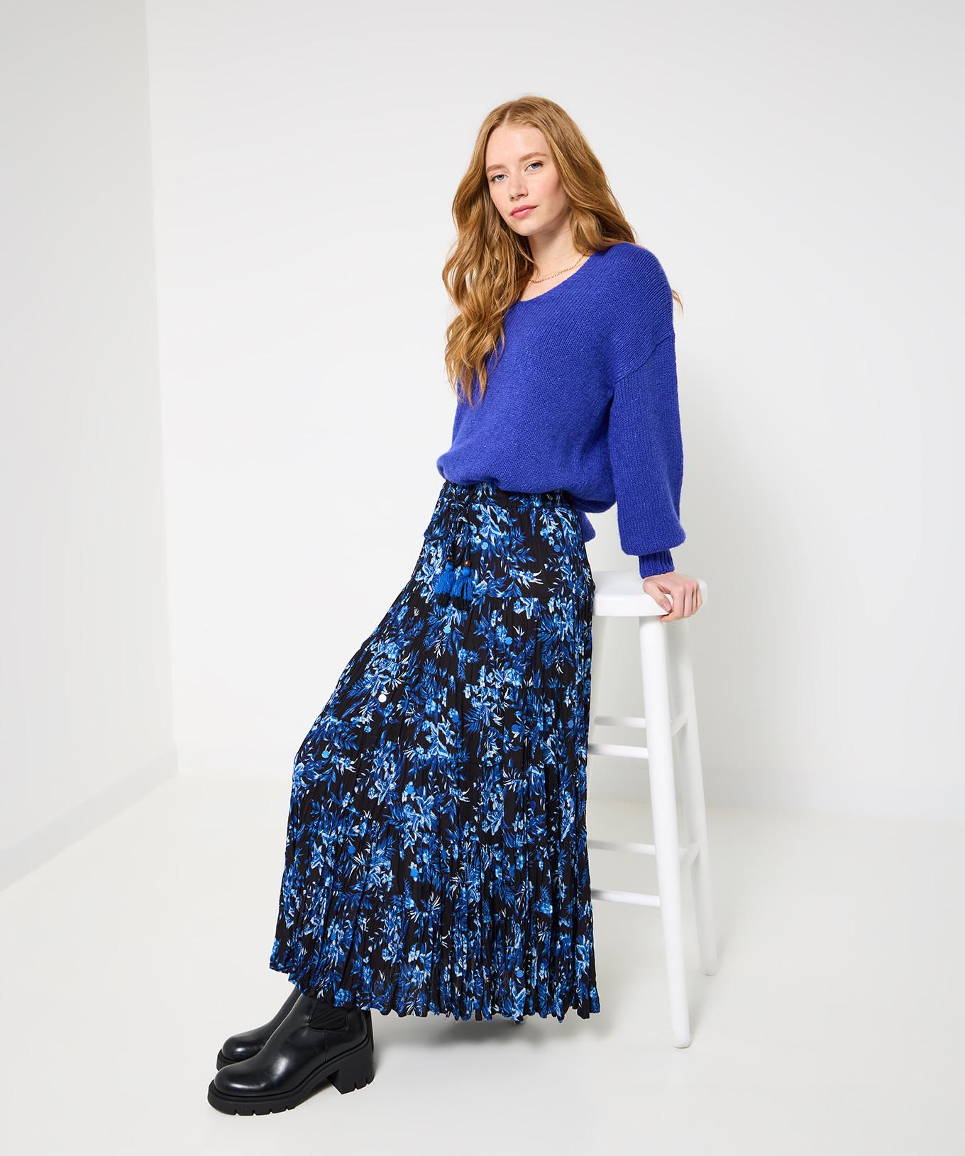 Joe Browns Geblümter Maxirock mit Knopfleiste  