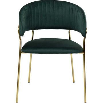 Chaise avec accoudoirs Belle vert (set de 2)