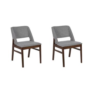 Set mit 2 Stühlen aus Polyester Retro BELLA