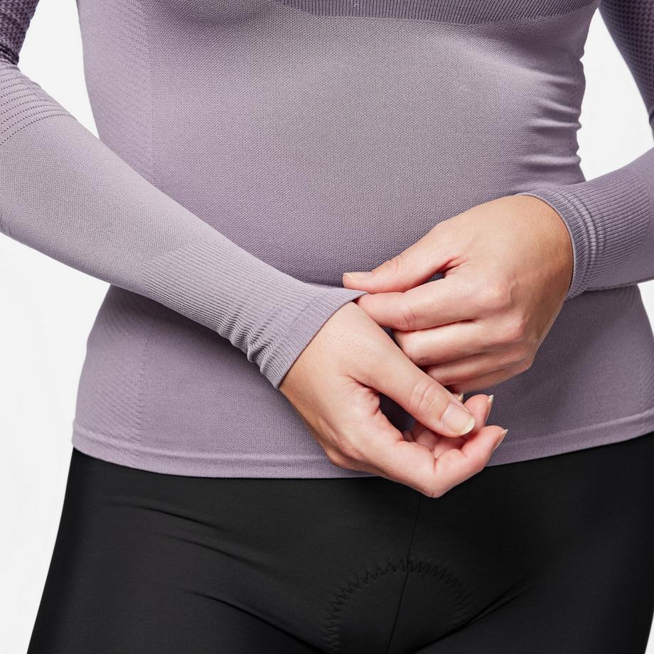 VAN RYSEL  Maglia intima maniche lunghe aderente poliestere 