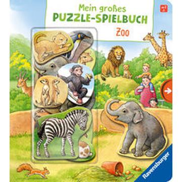 Mein großes Puzzle-Spielbuch: Zoo