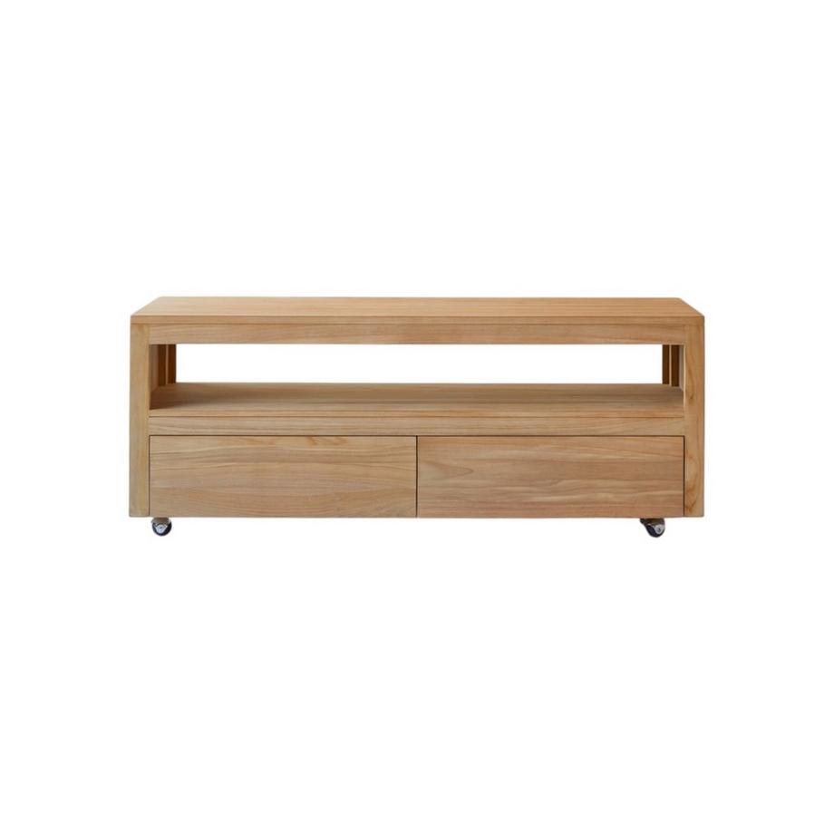 Meuble TV en teck massif 140 cm Anoa