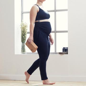 Jogginghose für Schwangere Yoga, Umstandsmode Damen schwarz