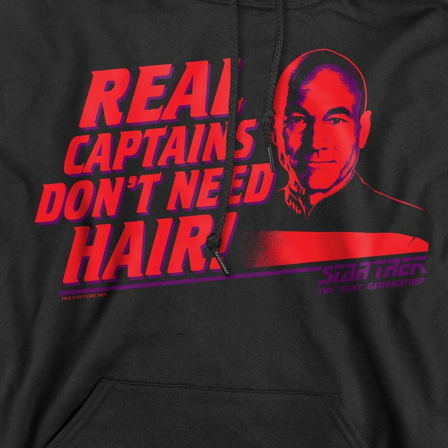 Star Trek Real Captain Felpa con cappuccio  