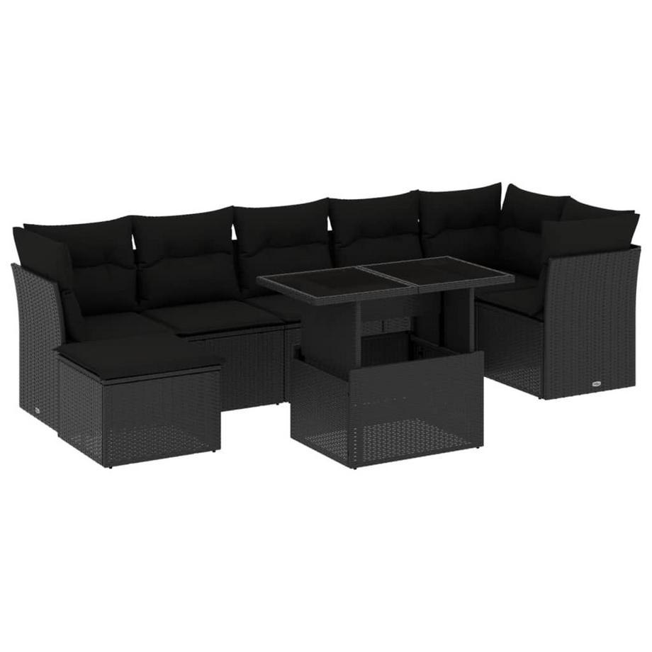 set divano da giardino Polirattan