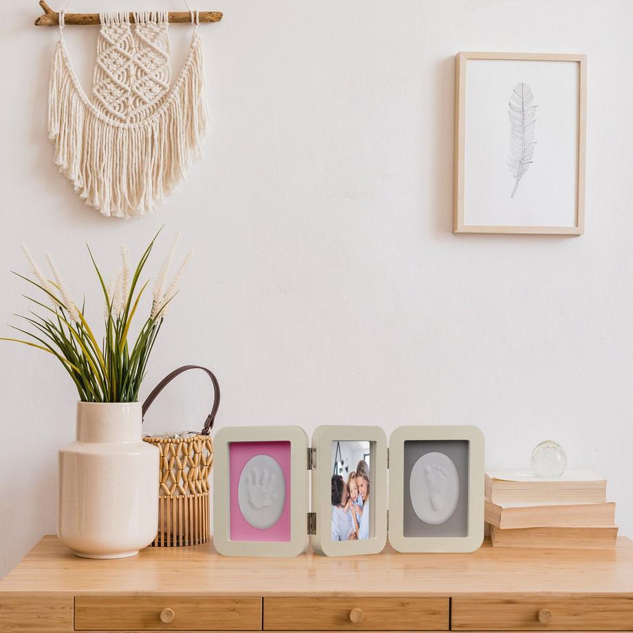 Northix Ensemble de plâtre pour bébé avec cadre photo  