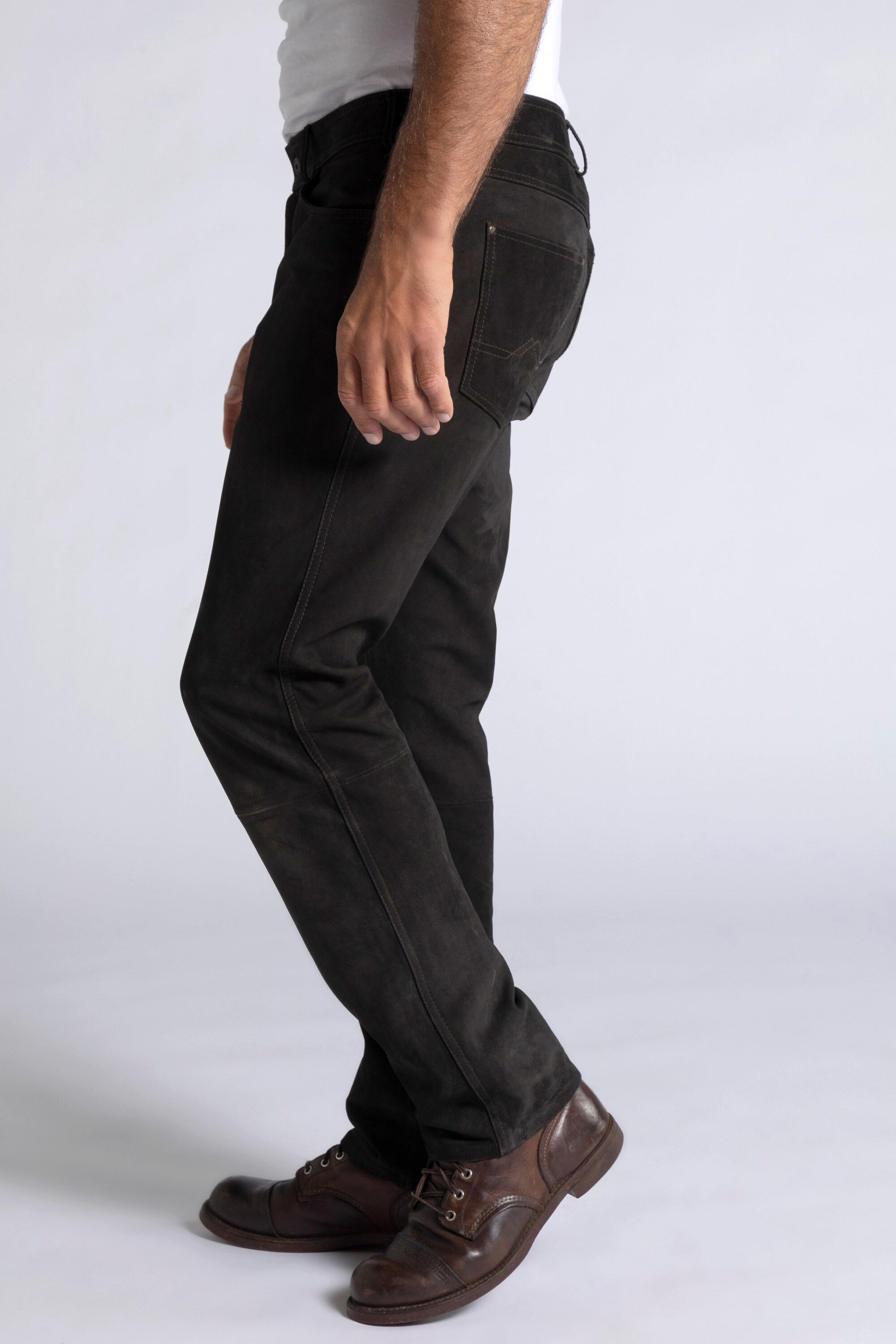 JP1880  Pantalon regular Fit 5 poches en cuir de buffle 