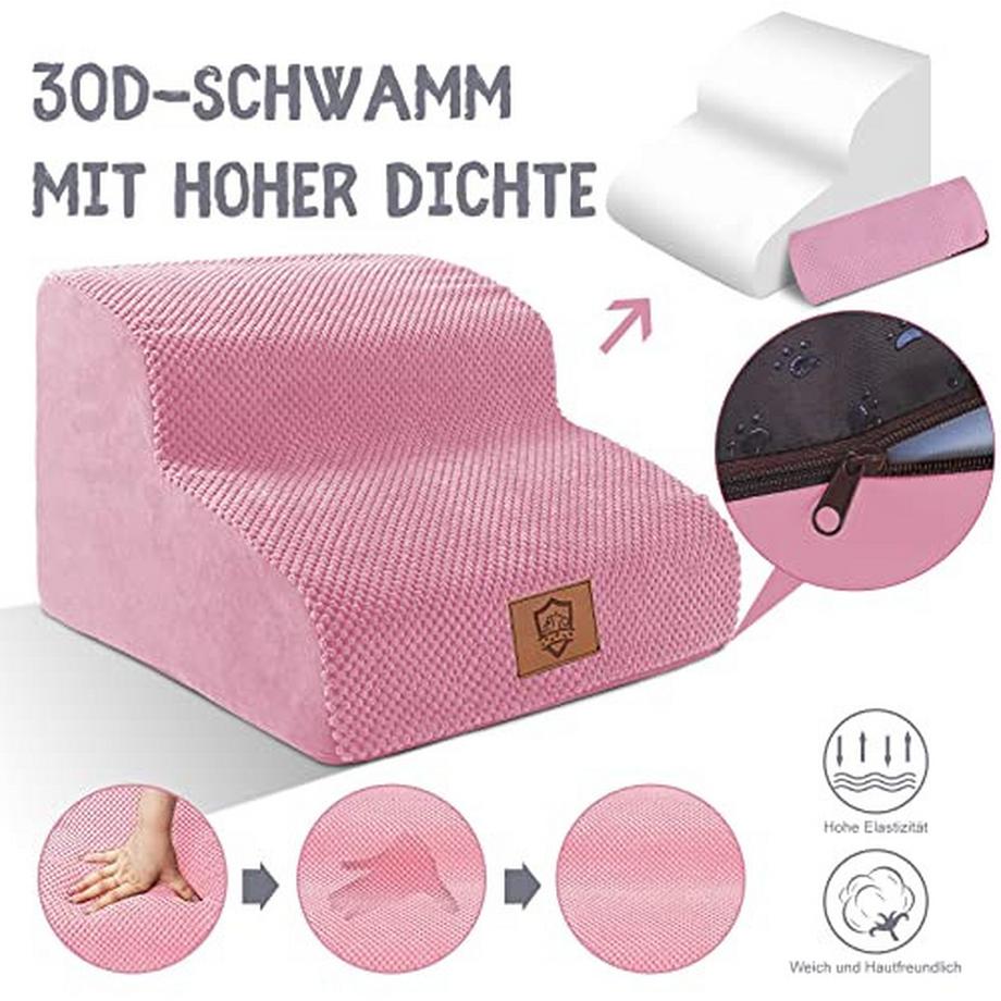 Alopini  Escaliers pour chiens de petite taille, escaliers pour chiens à 2 couches, escaliers portables amovibles pour canapé-lit, escaliers lavables pour chats, rampe pour chiens 