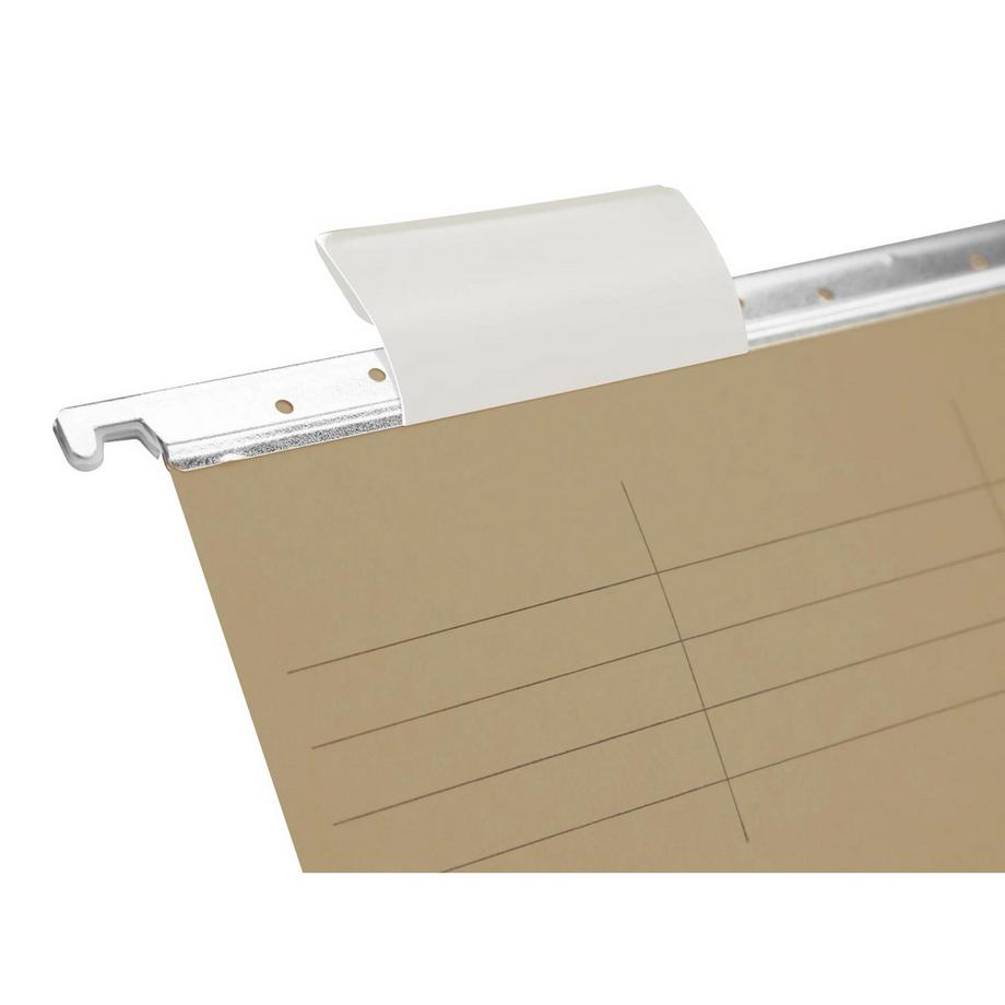 Biella  Dossiers suspendus avec répertoire Original, A4, 25 cm, jeu de 10, avec cavaliers en matière synthétique 