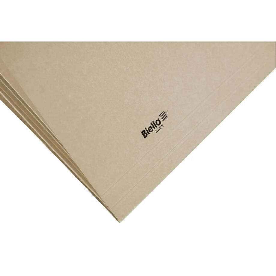 Biella  Dossiers suspendus avec répertoire Original, A4, 25 cm, jeu de 10, avec cavaliers en matière synthétique 