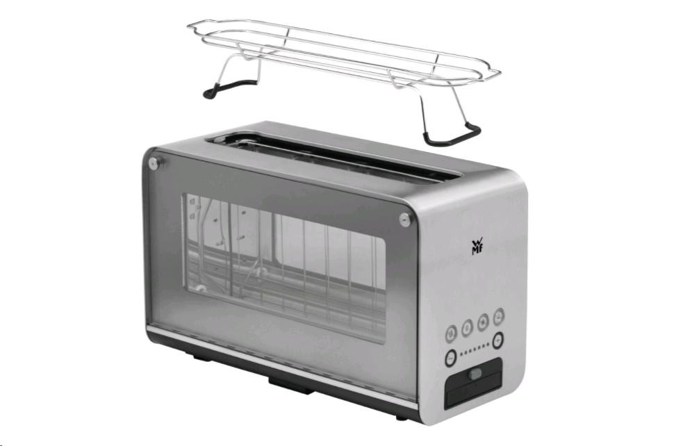 WMF Lono - Glas-Toaster mit Brötchenaufsatz  
