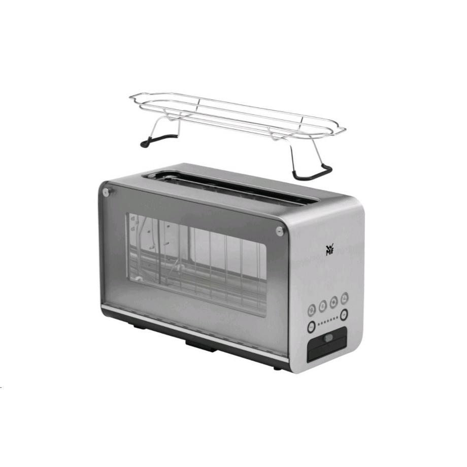 WMF Lono - Glas-Toaster mit Brötchenaufsatz  