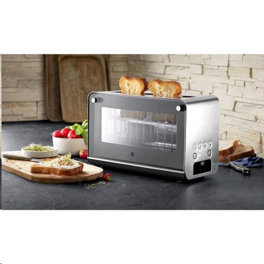 WMF Lono - Glas-Toaster mit Brötchenaufsatz  