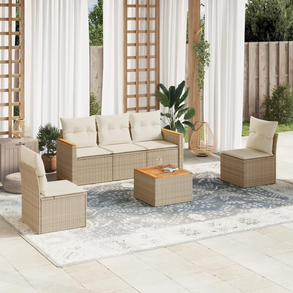 VidaXL Garten sofagarnitur poly-rattan  