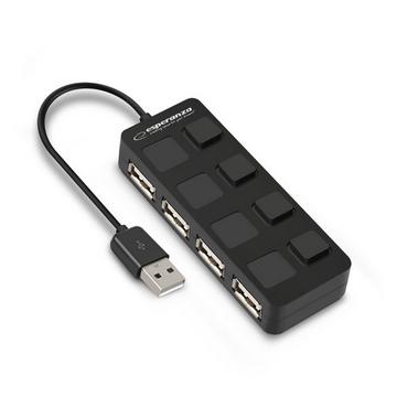 Concentrateur USB 2.0 4 ports Esperanza