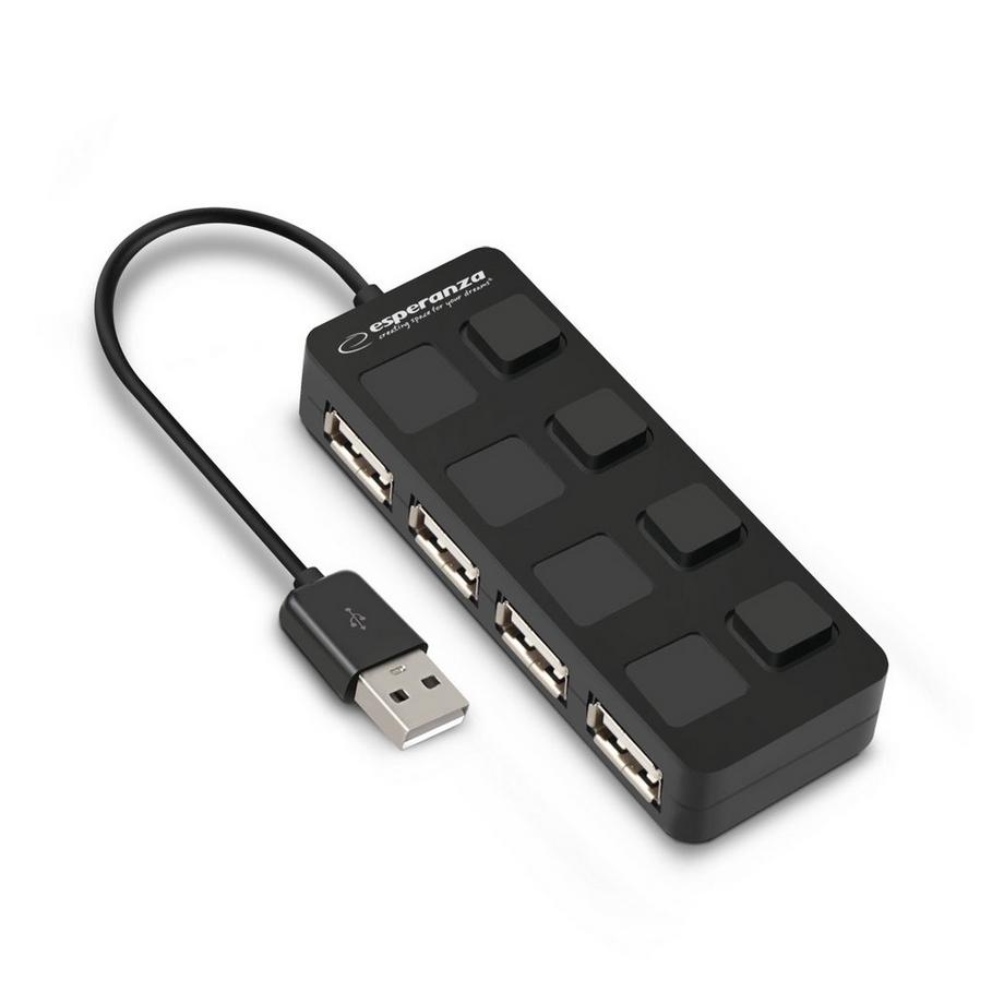 Concentrateur USB 2.0 4 ports Esperanza