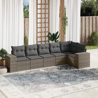 VidaXL set divano da giardino Polirattan  