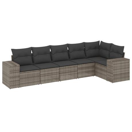 VidaXL set divano da giardino Polirattan  