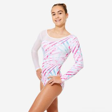 Turnanzug Langarm mit Strass Polyester