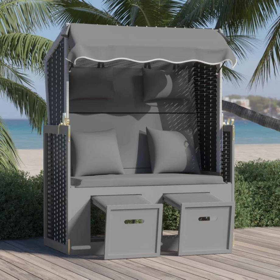 VidaXL Strandkorb poly-rattan  