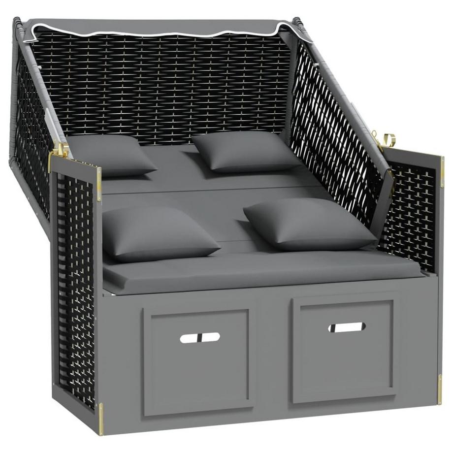 VidaXL Strandkorb poly-rattan  