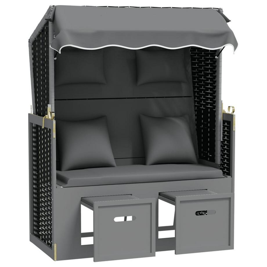 VidaXL Strandkorb poly-rattan  