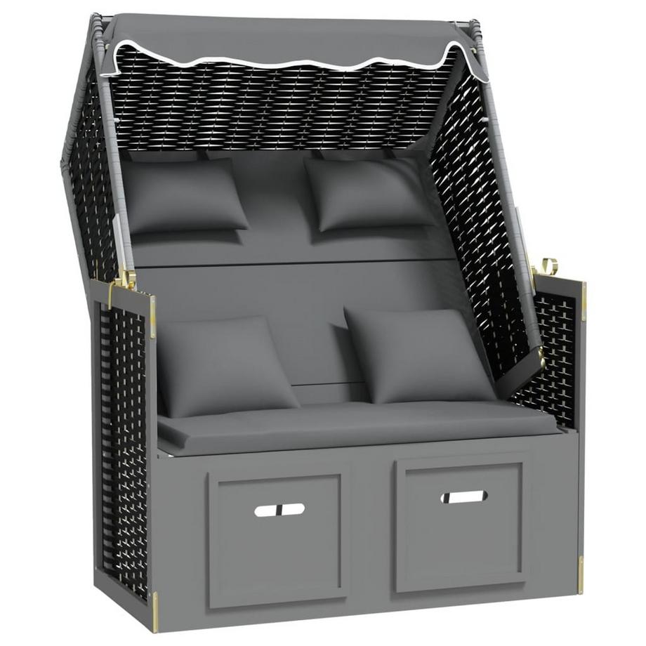 Strandkorb poly-rattan