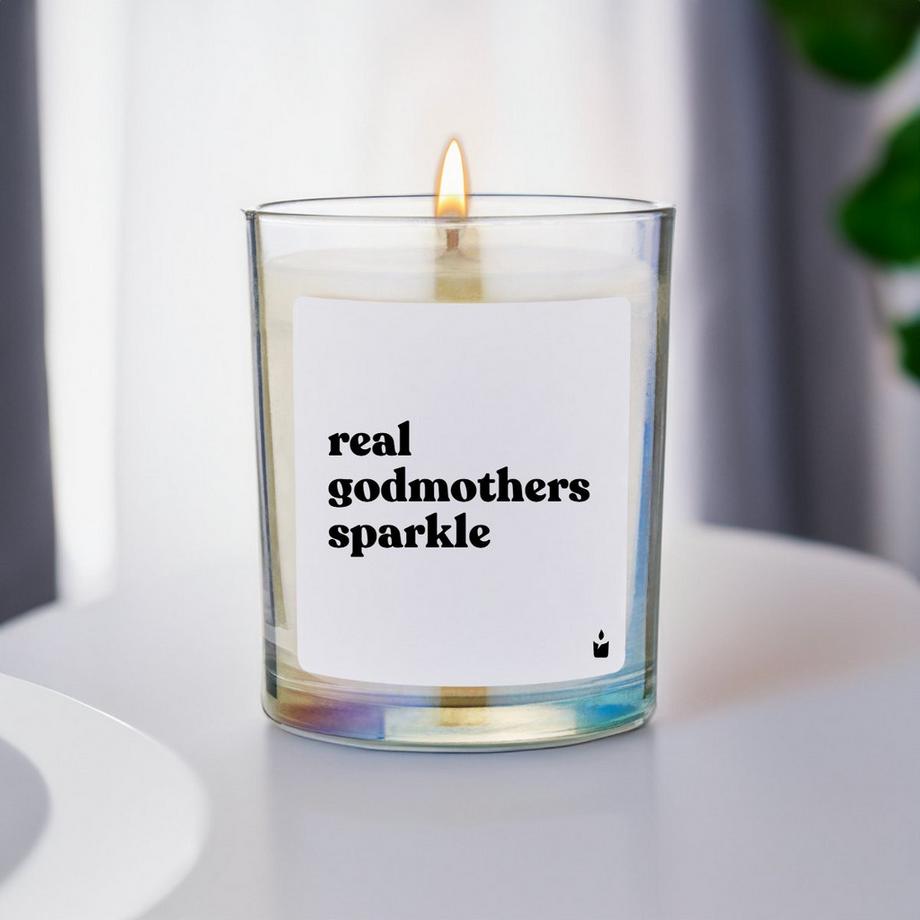 CandleHand Duftkerze Woody real godmothers sparkle  