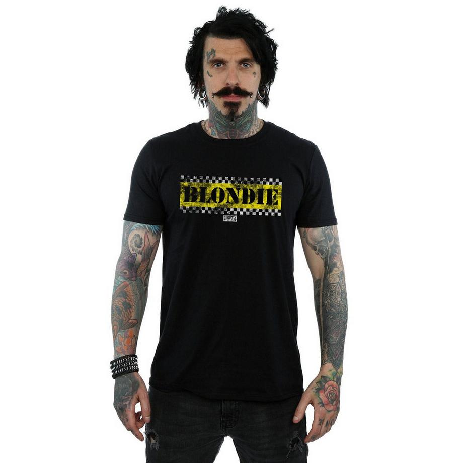 Blondie 1974 Checkerboard Logo T-Shirt  