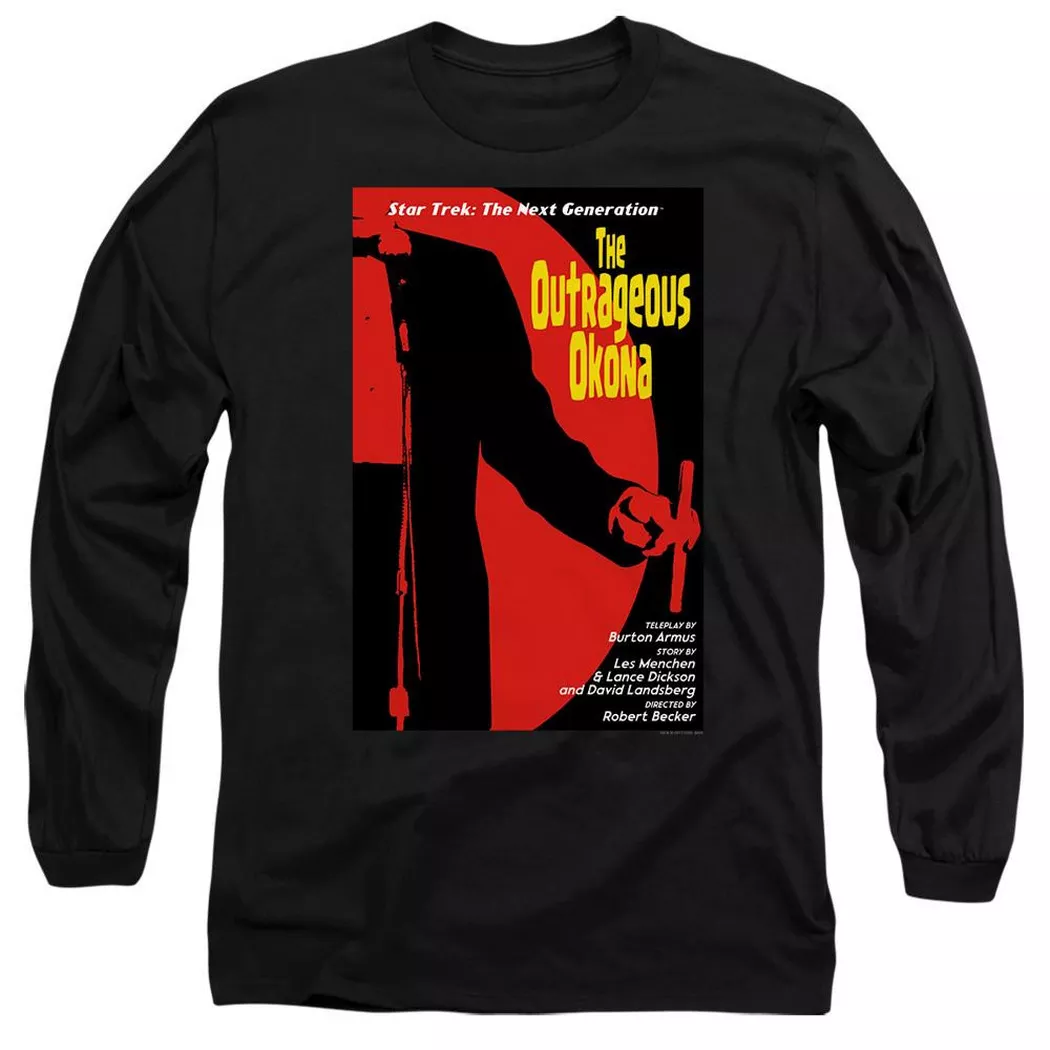 Star Trek - The Next Generation Season 2 Episode 4 TShirt, für Damen, Schwarz, Größe M