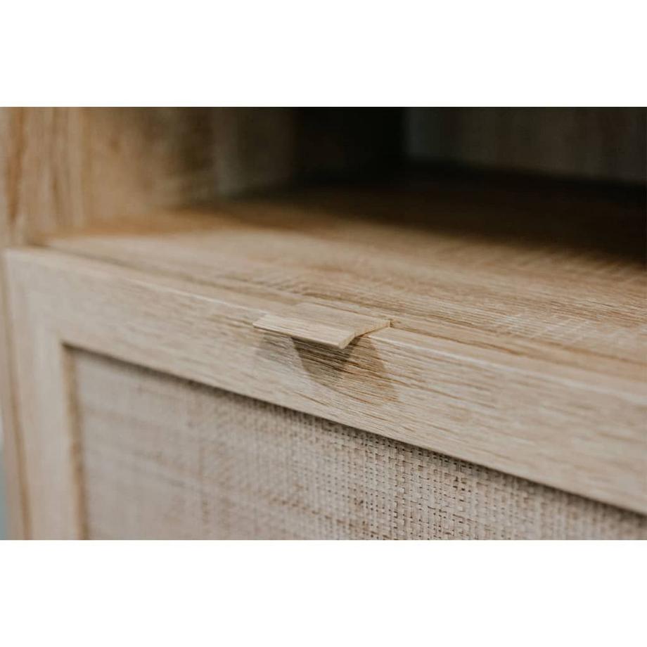 Calicosy Cassettiera a 3 cassetti L80 cm - Stampa effetto rattan  