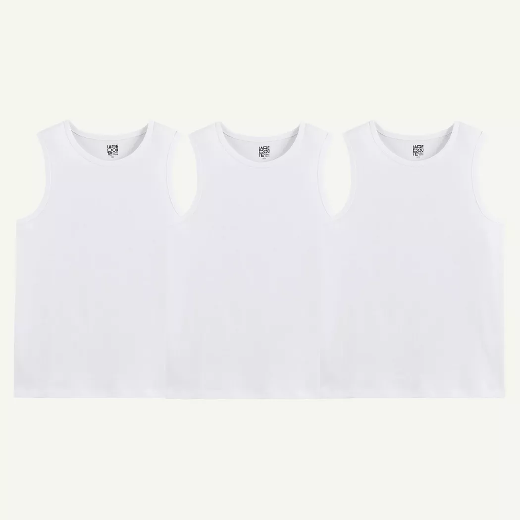 La Redoute Collections - 3er-Pack Tanktops, 94, Weiss