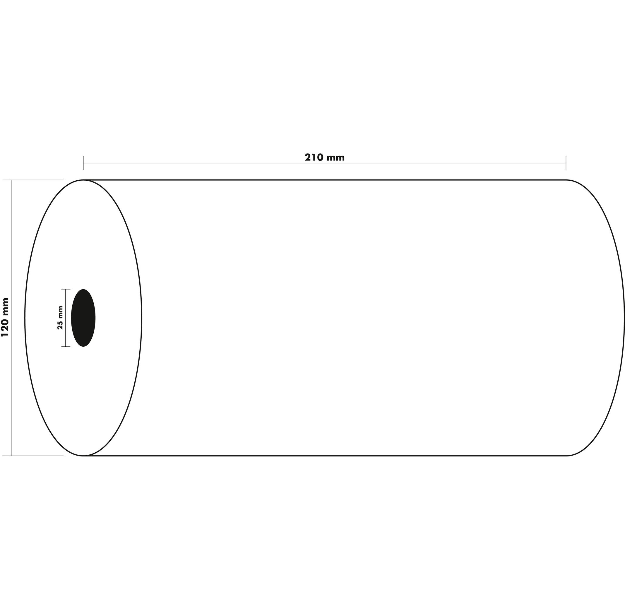 Exacompta Bobine Télex 210x120 mm - 1 pli offset extra-blanc 60g/m2. - x 6  