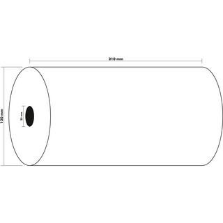 Exacompta Rolle 210mmx115m, 1-lagig, Offset extraweiß, 60g, für Telex - x 6  