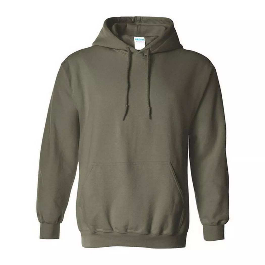 Gildan - Heavy Blend Kapuzenpullover Hoodie Kapuzensweater, für Herren, Militärgrün, Größe XL