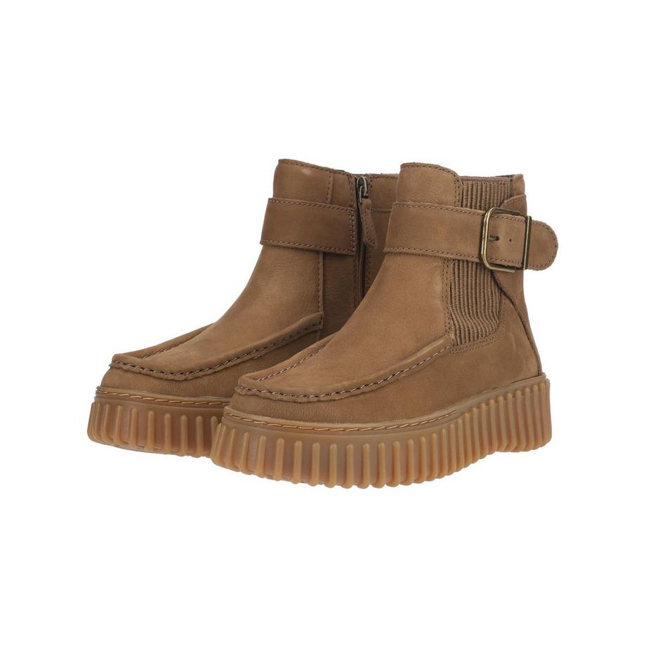 Clarks Stiefelette mit Schnalle und Profilsohle  
