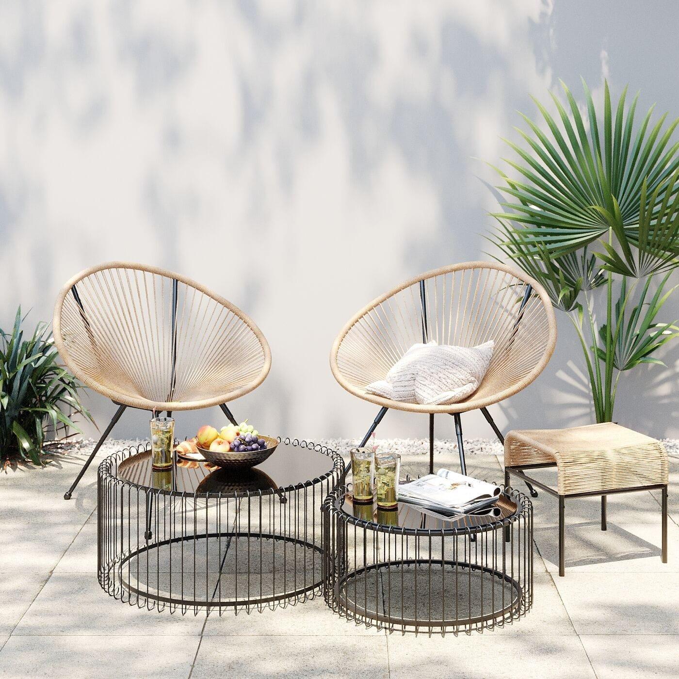 KARE Design Tabouret Acapulco nature  